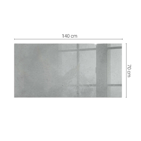 Rectangular glass hearth Concrete structure with effect