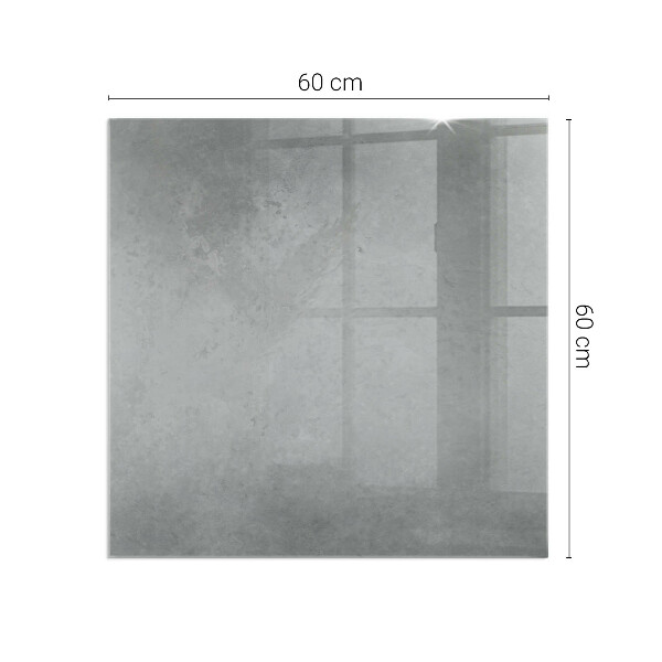 Rectangular glass hearth Concrete structure with effect