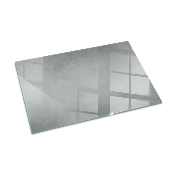 Rectangular glass hearth Concrete structure with effect