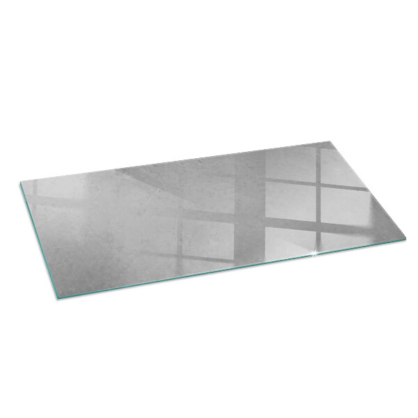 Rectangular glass hearth Concrete structure with effect