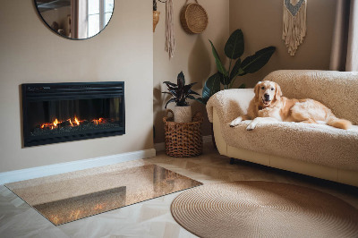 Rectangular glass hearth for wood stove The nature of the stone structure