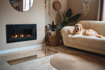 Rectangular glass hearth for wood stove The nature of the stone structure