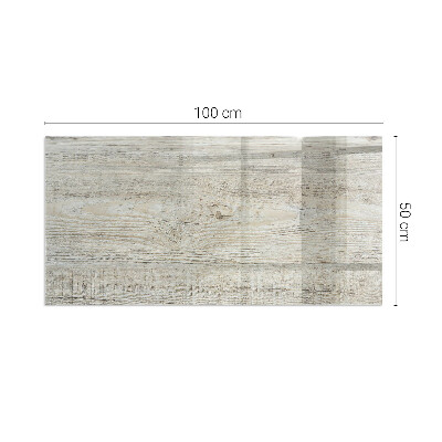 Rectangular tempered glass hearth Natural light wood pattern