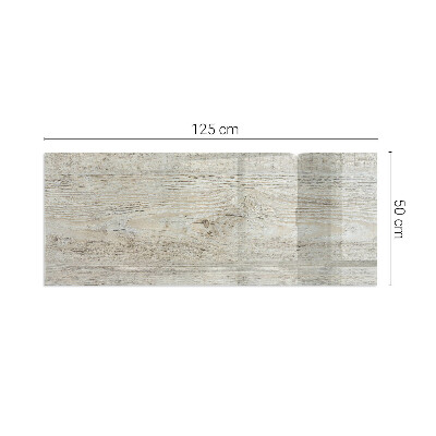 Rectangular tempered glass hearth Natural light wood pattern