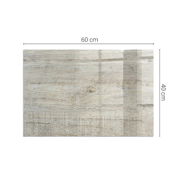 Rectangular tempered glass hearth Natural light wood pattern