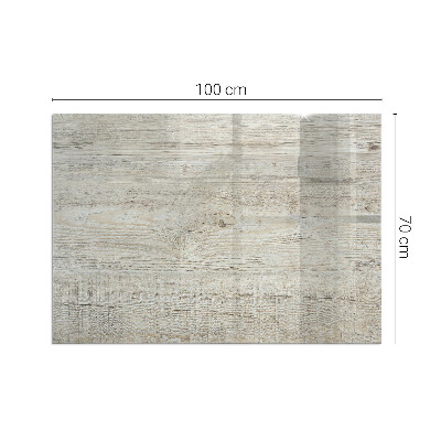 Rectangular tempered glass hearth Natural light wood pattern