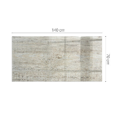 Rectangular tempered glass hearth Natural light wood pattern
