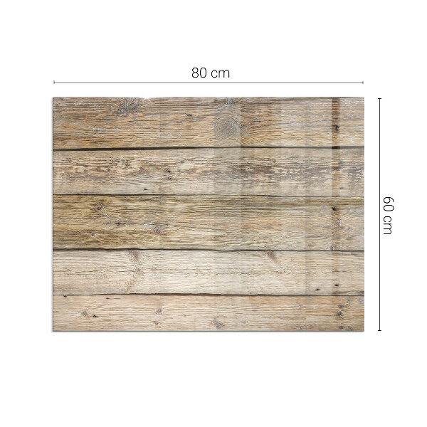 Rectangular glass hearth Wooden mosaic in the layout