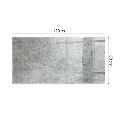 Rectangular glass hearth for wood stove Raw concrete pattern