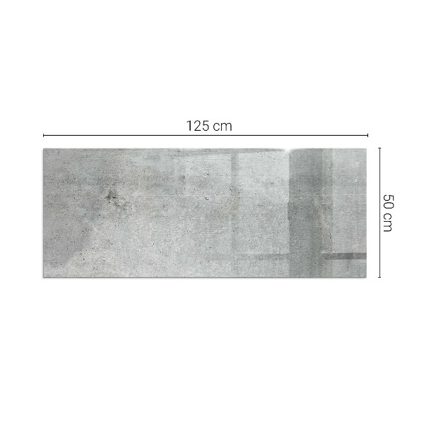 Rectangular glass hearth for wood stove Raw concrete pattern
