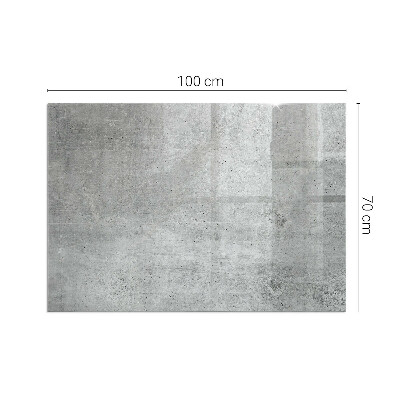 Rectangular glass hearth for wood stove Raw concrete pattern