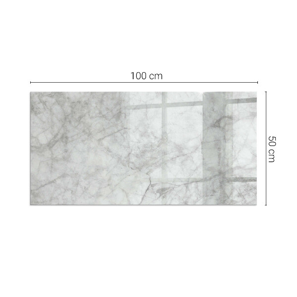 Rectangular glass hearth for wood stove Marble texture in an elegant style