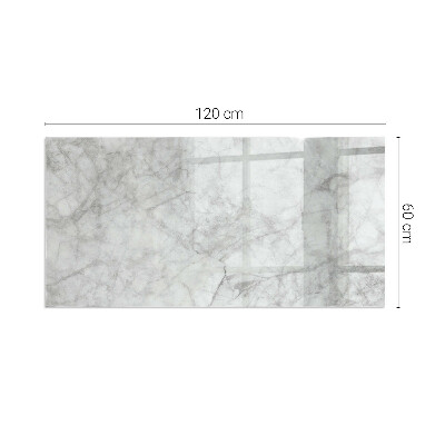 Rectangular glass hearth for wood stove Marble texture in an elegant style