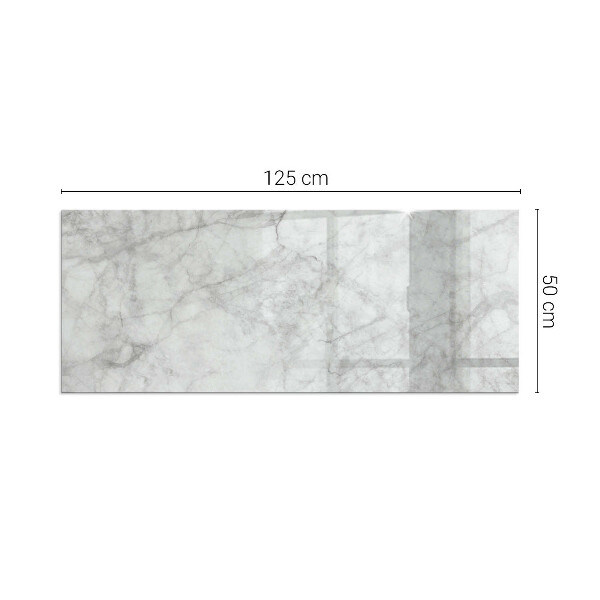 Rectangular glass hearth for wood stove Marble texture in an elegant style