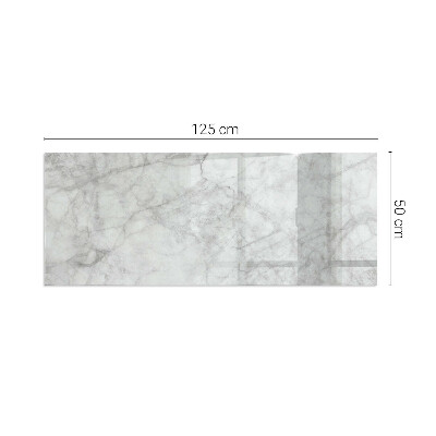 Rectangular glass hearth for wood stove Marble texture in an elegant style