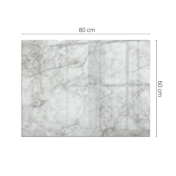 Rectangular glass hearth for wood stove Marble texture in an elegant style