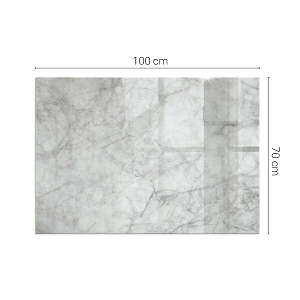 Rectangular glass hearth for wood stove Marble texture in an elegant style