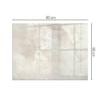 Rectangular glass hearth Marble organic motif