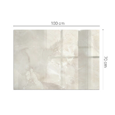 Rectangular glass hearth Marble organic motif