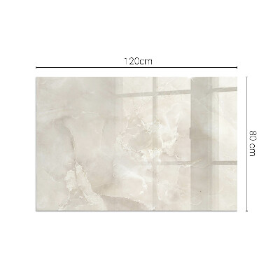 Rectangular glass hearth Marble organic motif
