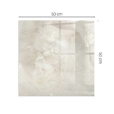 Rectangular glass hearth Marble organic motif