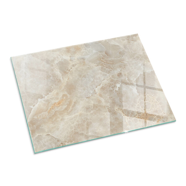 Rectangular glass hearth for wood stove Stone pattern inspired by nature