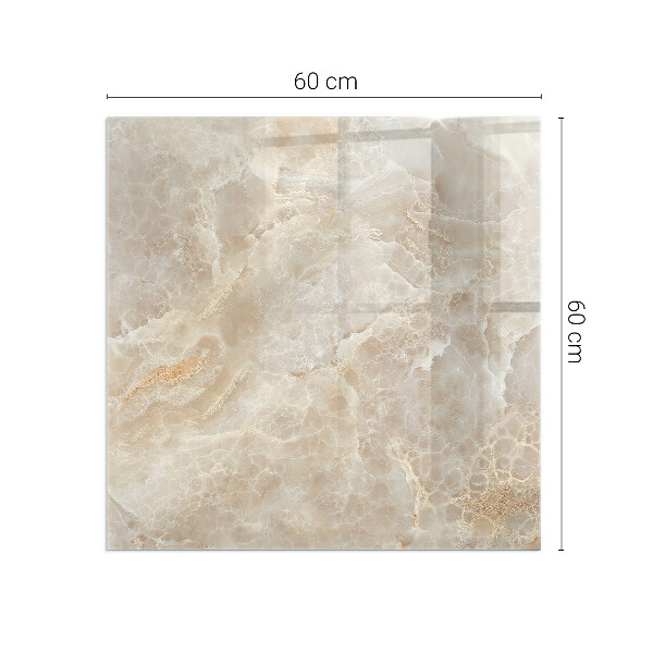 Rectangular glass hearth for wood stove Stone pattern inspired by nature