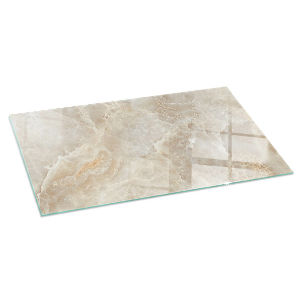 Rectangular glass hearth for wood stove Stone pattern inspired by nature