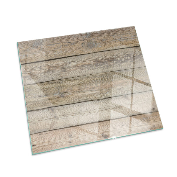 Rectangular tempered glass hearth Natural style boards