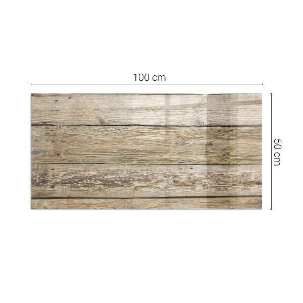 Rectangular tempered glass hearth Natural style boards