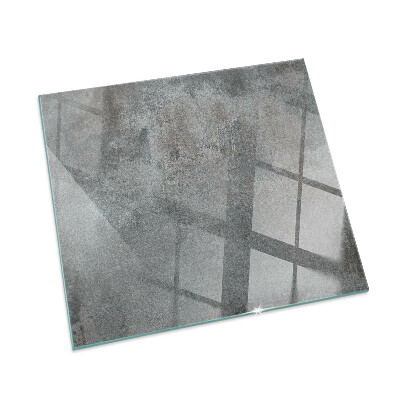 Rectangular glass hearth Raw structure pattern