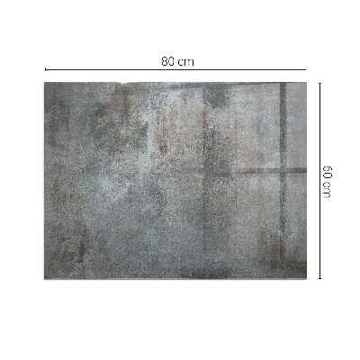 Rectangular glass hearth Raw structure pattern