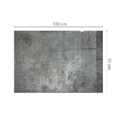 Rectangular glass hearth Raw structure pattern