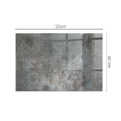 Rectangular glass hearth Raw structure pattern