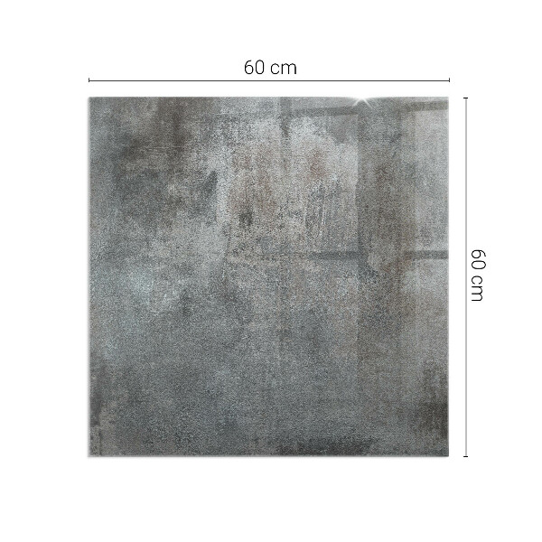 Rectangular glass hearth Raw structure pattern