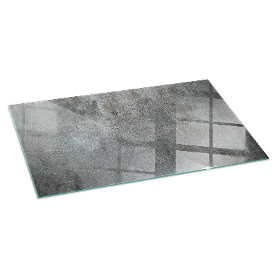Rectangular glass hearth Raw structure pattern