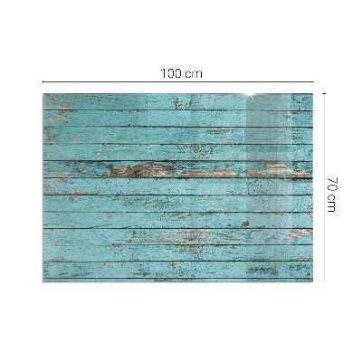 Rectangular glass hearth for wood stove Rustic boards in a natural style