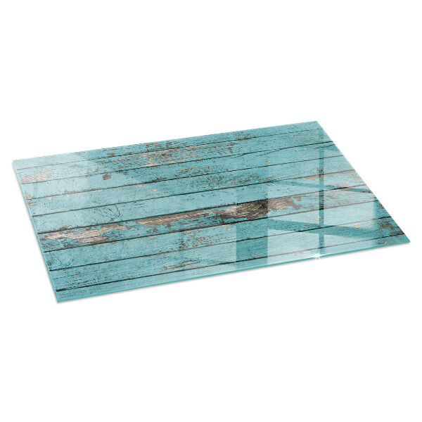 Rectangular glass hearth for wood stove Rustic boards in a natural style