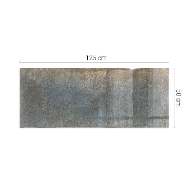 Rectangular glass hearth Abstract pattern with varied textures