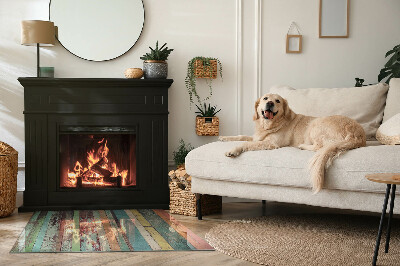 Rectangular glass hearth Board colors in different tones