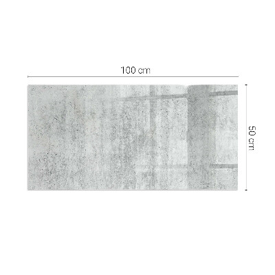 Rectangular tempered glass hearth Raw concrete structure