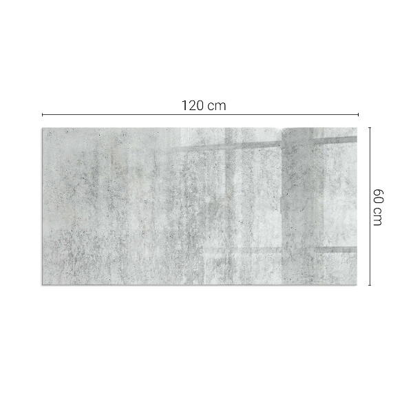 Rectangular tempered glass hearth Raw concrete structure