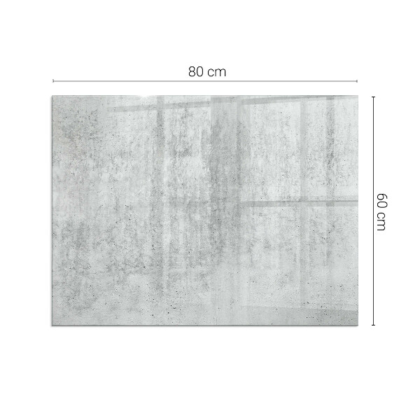 Rectangular tempered glass hearth Raw concrete structure