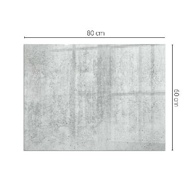 Rectangular tempered glass hearth Raw concrete structure