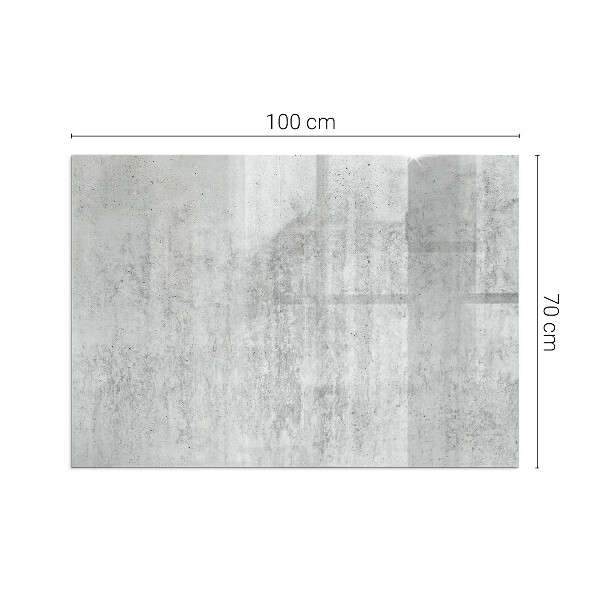 Rectangular tempered glass hearth Raw concrete structure