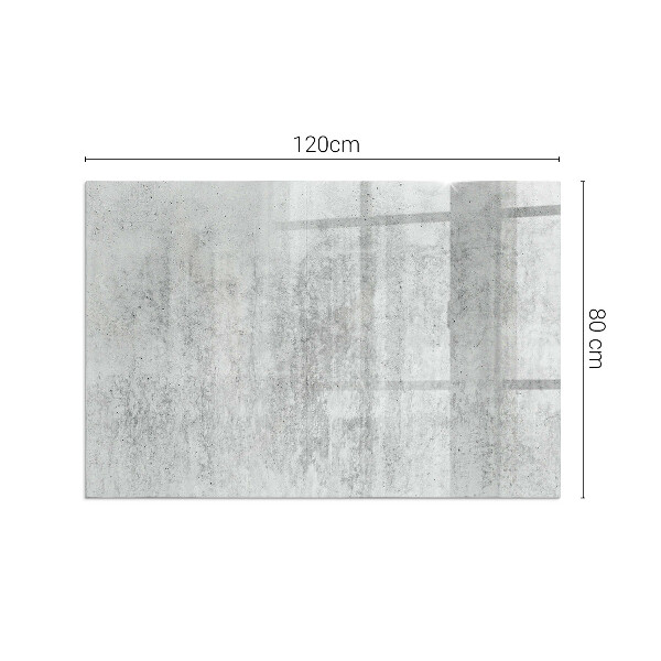 Rectangular tempered glass hearth Raw concrete structure