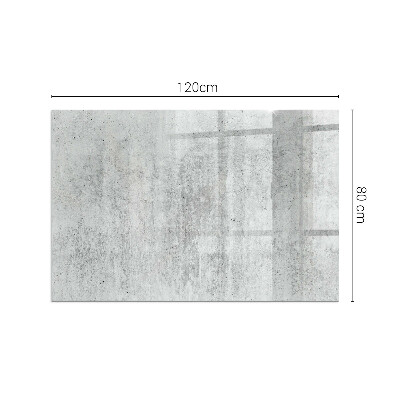 Rectangular tempered glass hearth Raw concrete structure