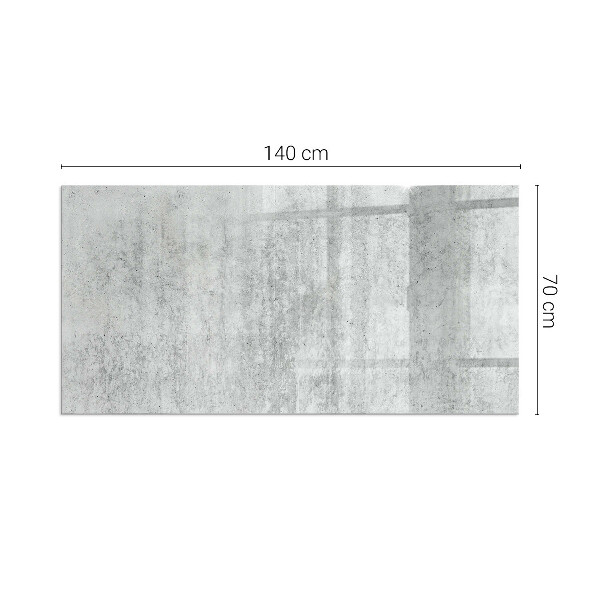 Rectangular tempered glass hearth Raw concrete structure