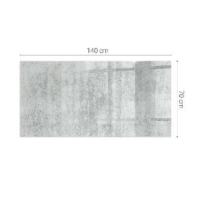 Rectangular tempered glass hearth Raw concrete structure