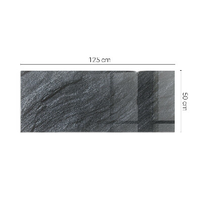 Rectangular tempered glass hearth Pattern of rocky structure